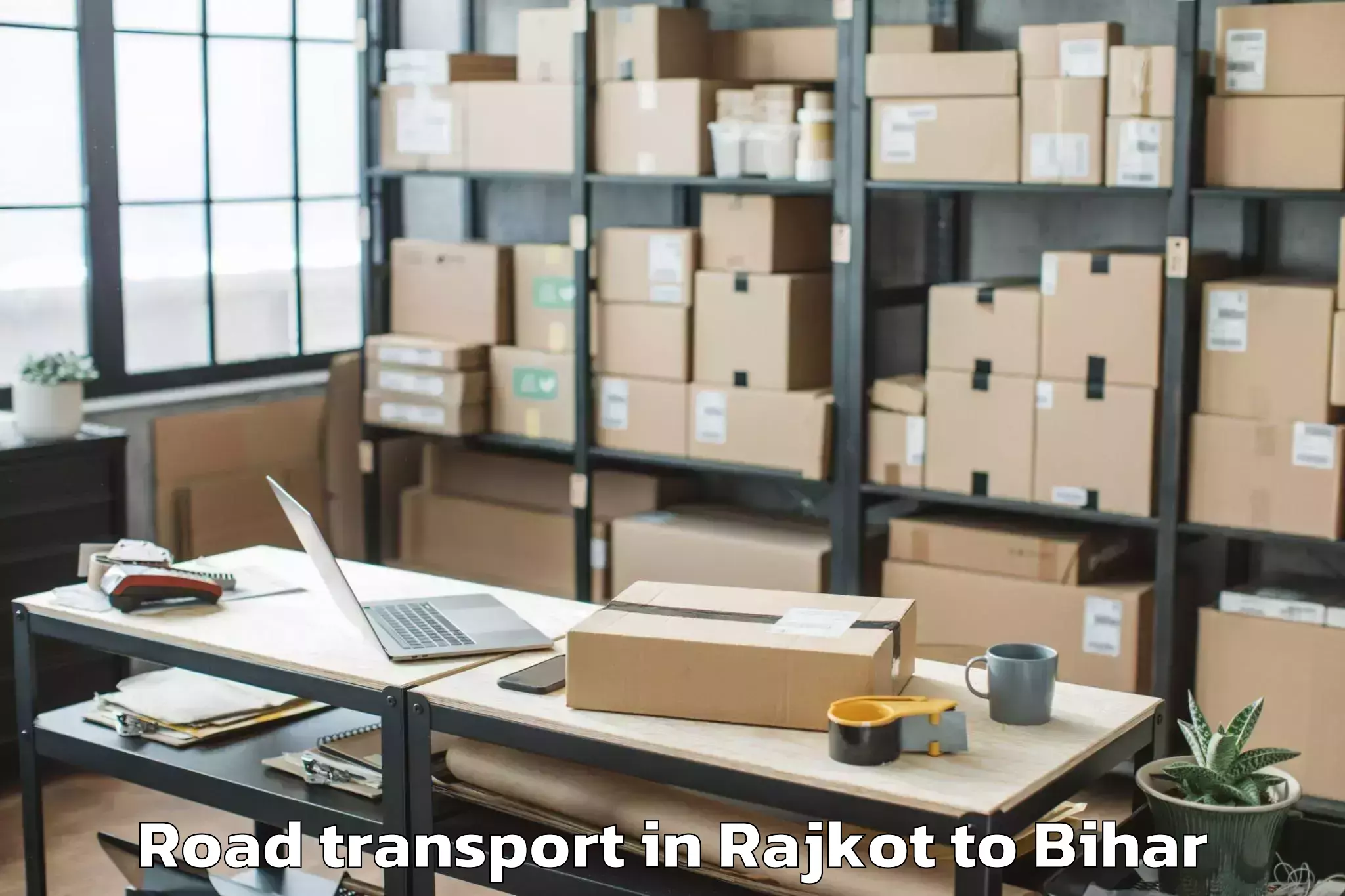 Top Rajkot to Bhitaha Road Transport Available